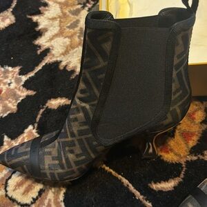 Fendi print heels authentic